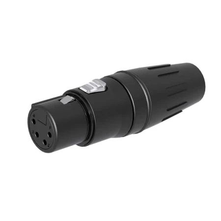 SEETRONIC SCHF4-B WTYK XLR 4-PIN ŻEŃSKI Czarny