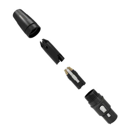 SEETRONIC SCHF4-B WTYK XLR 4-PIN ŻEŃSKI Czarny