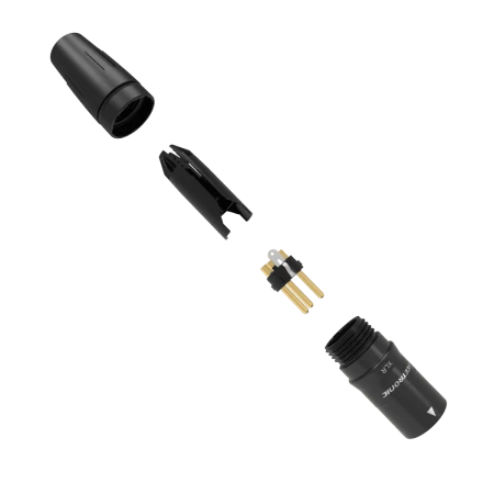 SEETRONIC SCHM3-B WTYK XLR 3-PIN MĘSKI Czarny