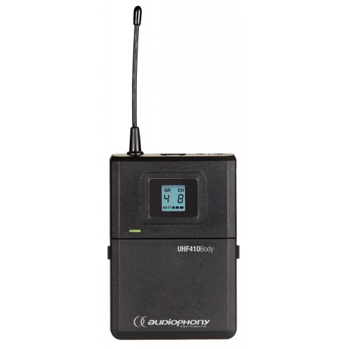 Przejdź do produktu AUDIOPHONY UHF410-Body-F5 bodypack
