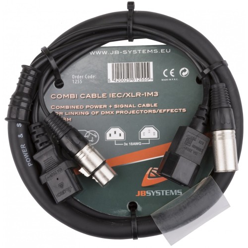 Przejdź do produktu Hilec COMBI CABLE IEC/XLR-1M3 przewód zasilający xlr dmx