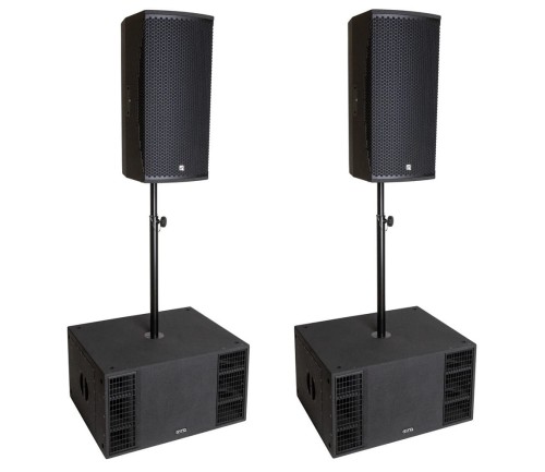 Przejdź do produktu Synq SQT 210 + Synq SA-B15 - Aktywny zestaw nagłośnieniowy 2+2 ( 6440W RMS)