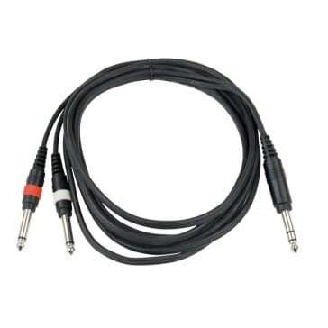 Przejdź do produktu HILEC CL-36/1,5 przewód kabel 2x jack mono 6,3mm - jack stereo 6,3mm 1,5m
