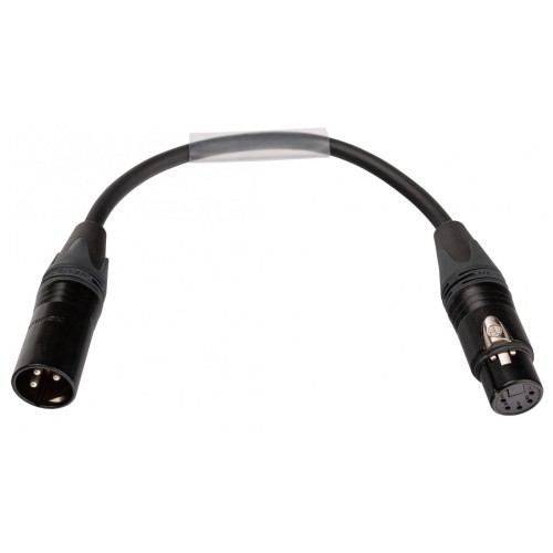 Przejdź do produktu TASKER przewód adapter DMX XLR Neutrik® 5pin żeński - DMX XLR Neutrik® 3pin męski 0,15m