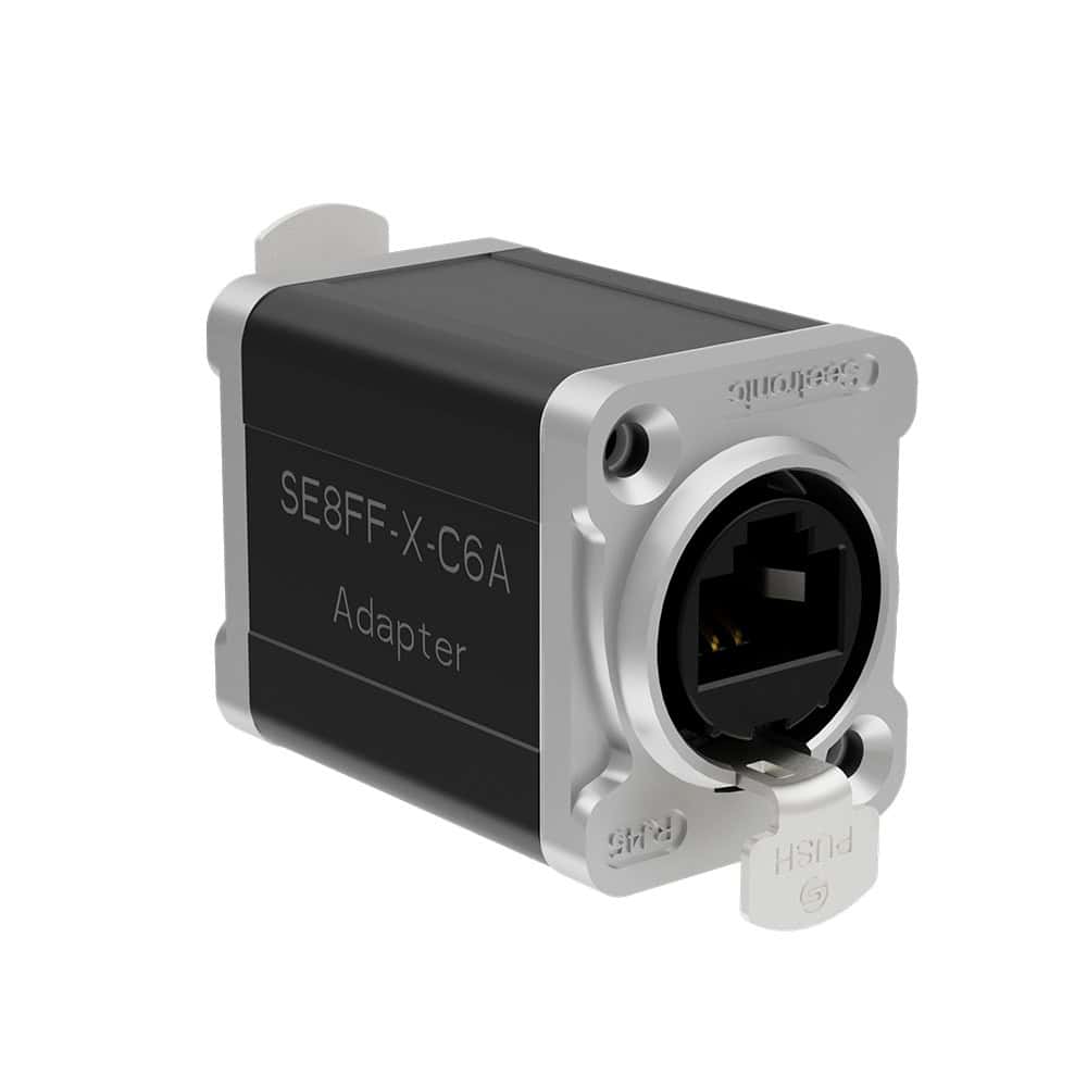SEETRONIC SE8FF-X-C6A Adapter / Beczka RJ45 CAT6a PoE++