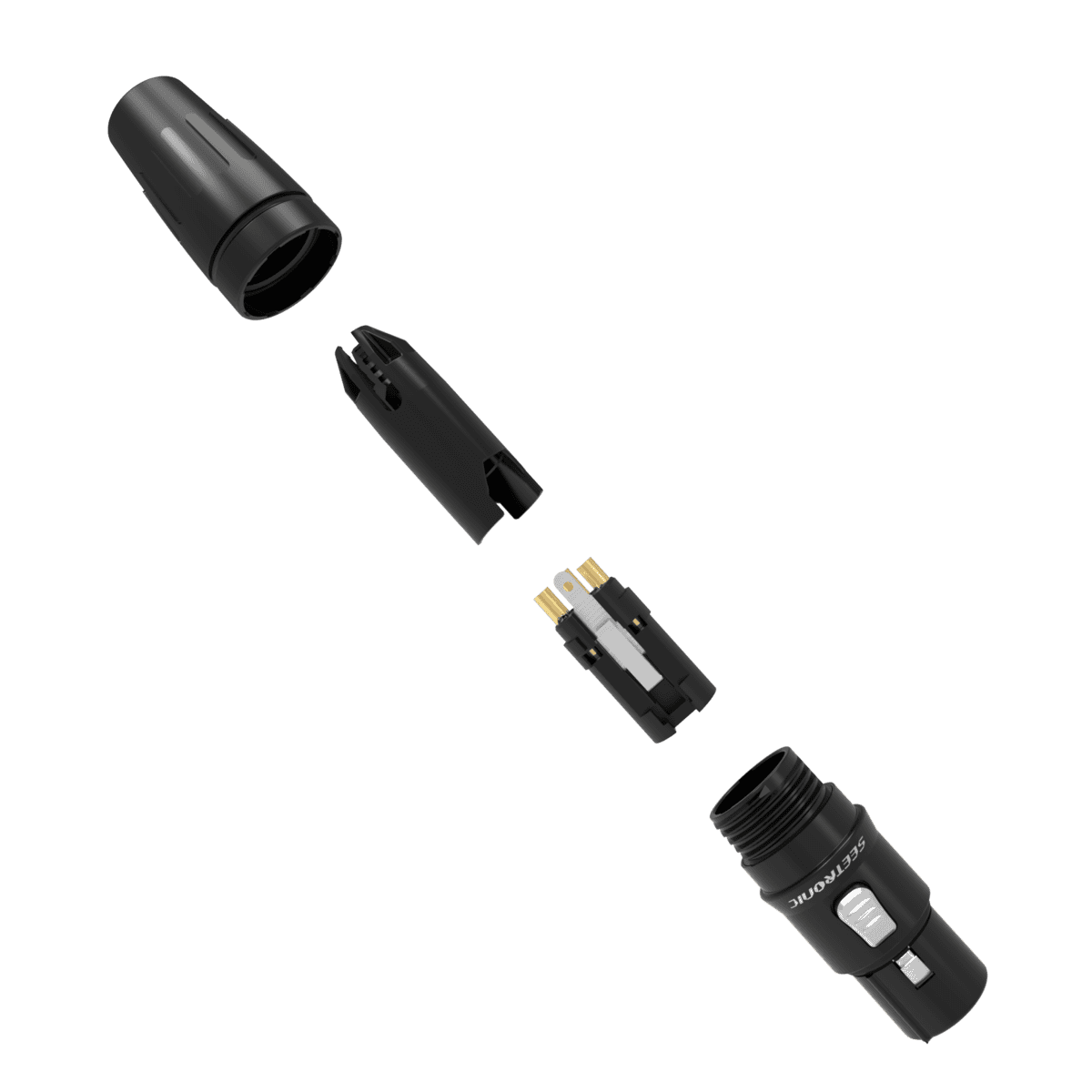 SEETRONIC SCHF3-B WTYK XLR 3-PIN ŻEŃSKI Czarny