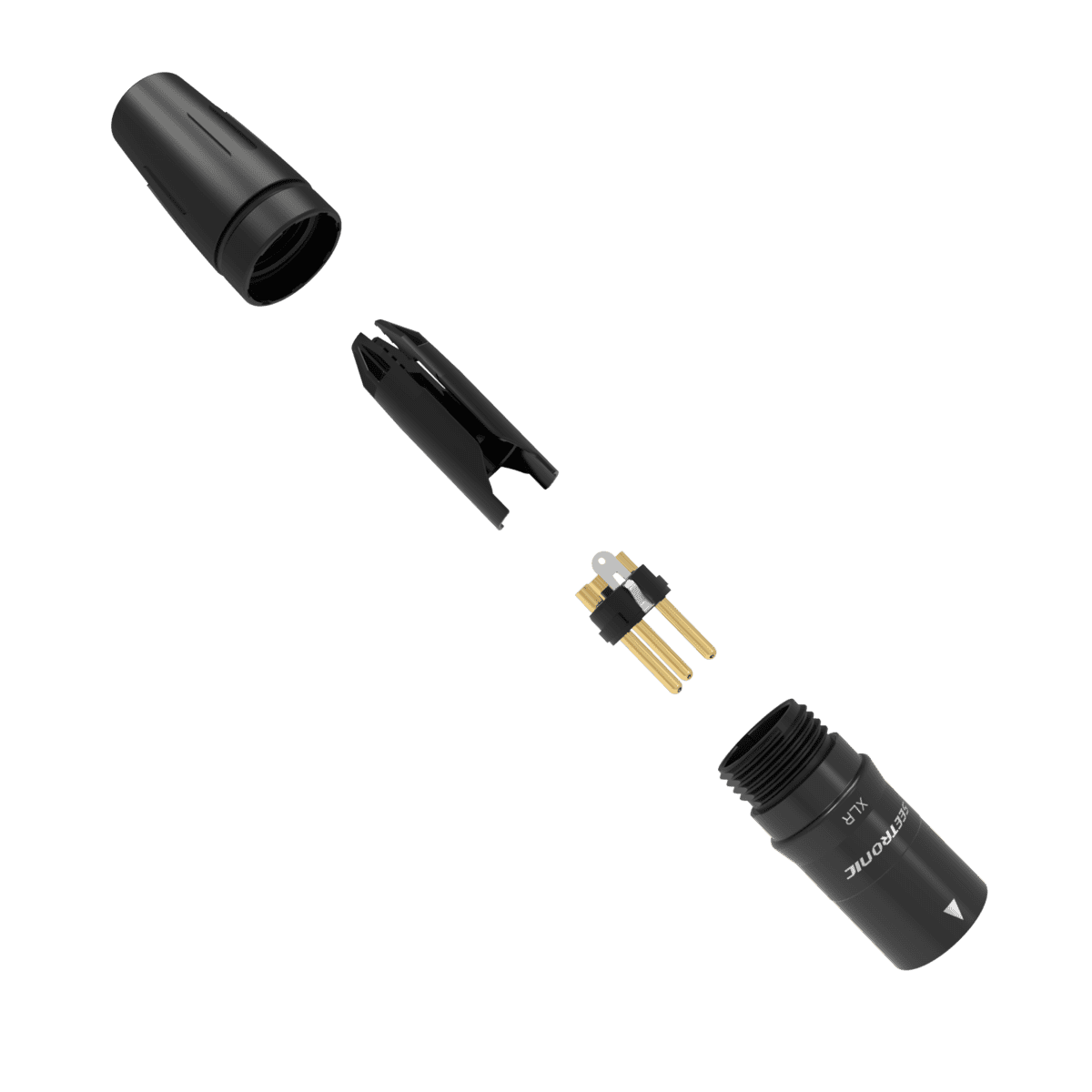 SEETRONIC SCHM3-B WTYK XLR 3-PIN MĘSKI Czarny
